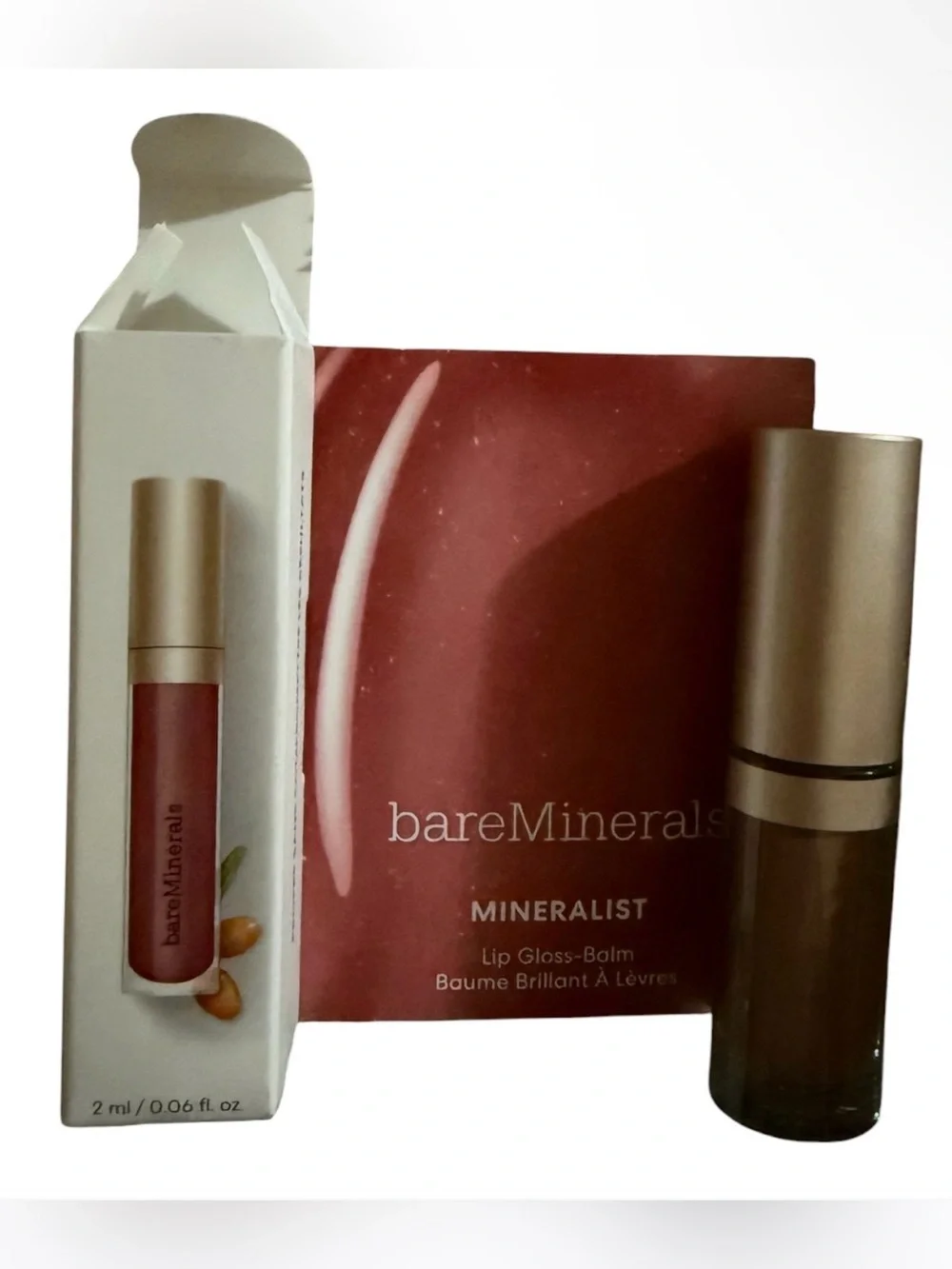 BareMinerals Lip Gloss-Balm Sincerity rosewood - Mini Size